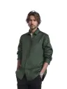 Vyara Men's 100% Cotton Full Sleeve Shirt | Regular Fit | Plain Green | Soft & Breathable | Casual & Office Wear (Green)