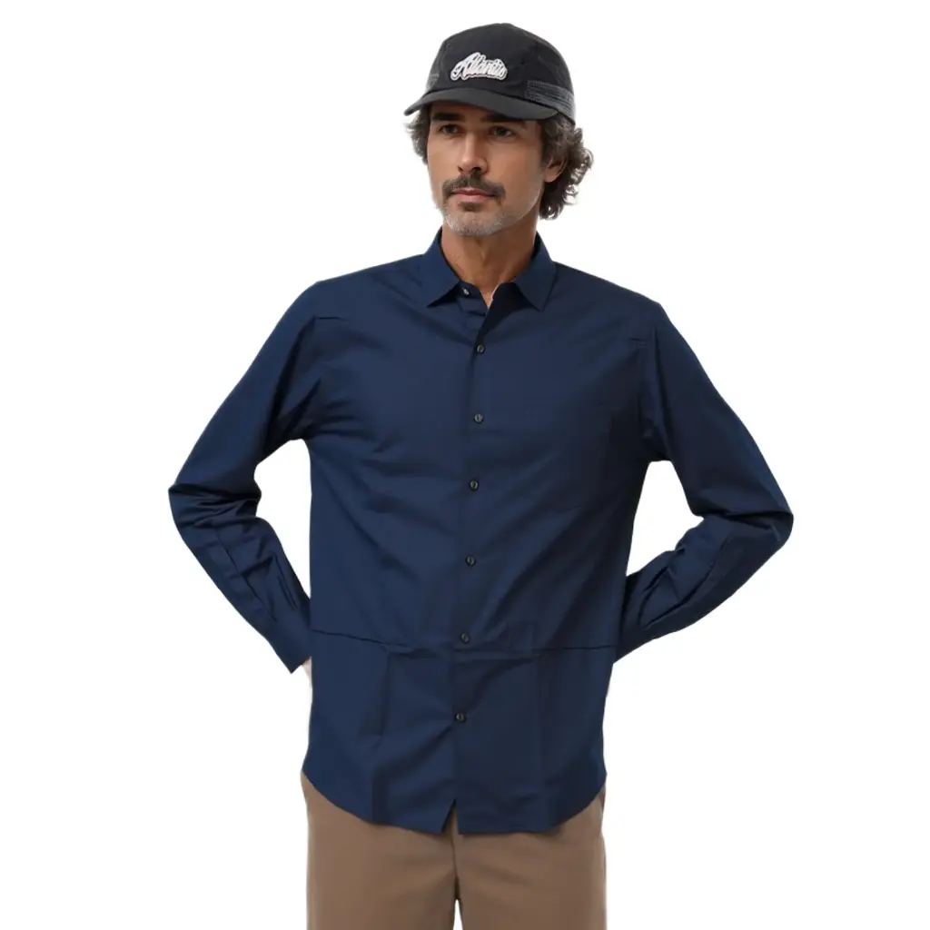 Vyara Men's 100% Cotton Full Sleeve Shirt | Regular Fit | Plain Royal Blue 01 | Soft & Breathable | Casual & Office Wear (Royal Blue 01)