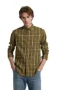 Vyara Men's 100% Cotton Full Sleeve Shirt | Slim Fit | Checks Design | Soft & Breathable | Casual & Office Wear (Brown)